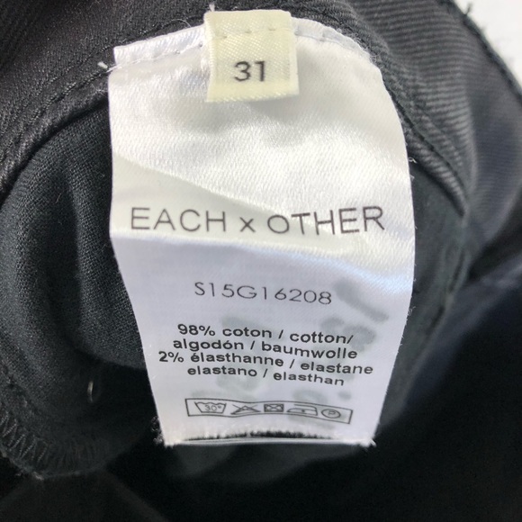 Each x Other Contrast Panel Moto Jeans Knee Slit - Picture 13 of 13